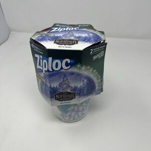 Ziploc Limited Edition Nutcracker Medium Round Twist Loc Containers 2 Count Set
